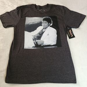 Michael Jackson 2016 Heathered Gray Tee With Graphic Thriller NWT Size Small